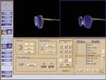 3D lenses simulation inside the frame